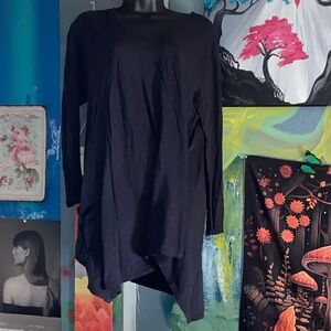 CHARCOAL ASYMMETRIC TEE Fresh Produce EUC Long Sleeve